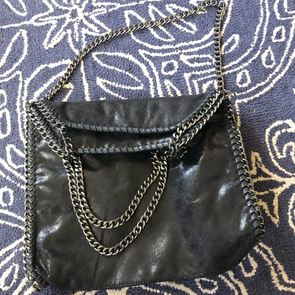 Black purse with gunmetal black chain NWOT Similar 2 Stella McCartney Falabella